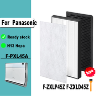 เหมาะสำหรับ F-ZXLP45Z พานาโซนิค F-ZXLD45Z H13ตัวกรองเครื่องฟอกอากาศ HEPA และกำจัดกลิ่นสำหรับ F-PXL45