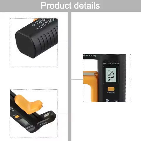 for handy Dry Battery Tester Compatible with a Wide Range of Sizes from AAAA to 9V/1 5 Volt Buttons 