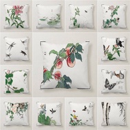 Churui Gafu by Morimoto Toko flowers Plants and Insects Short Plush Material Home Decorative Pillowc