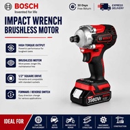 BOSCH Impact Wrench Cordless Brushless Electric Impact Wrench Rechargeable Li-Ion Battery High Torqu