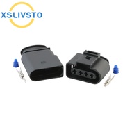 1Set 4 Pin 3.5mm Automotive Waterproof Connector 4B0973724 Coil Extension Adapter Electrical Plug 1J