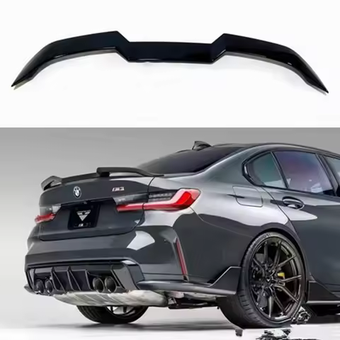 FOR BMW M3 M4 M5 G20 G28 G22 G80 G30 F90 2021-2022 High Quality ABS Glossy black Car Rear Wing Trunk