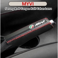 For Perodua Myvi MG3 M300/M600/M800 2005-2024 Leather Full Cover Handbrake Protector Non-slip Decora