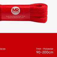 MERAH Mr Shoelaces FP12 Red (Red) Flat Flat Shoelaces 7mm 90cm-200cm - 100cm