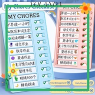 YOLAN Daily Planner Memo, Detachable Reusable My Chores Checklist, Multi Purpose Plastic My Chores S