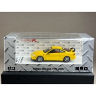 Honda Integra Type R DC2 Yellow Black Spoiler Scale 1:64 REO Brand