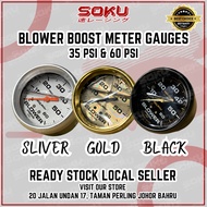 Anti-Leak Auto Meter Boost Blower Meter 35PSI / 60PSI – Universal 4x4 Diesel Turbo | Meter Tekanan T