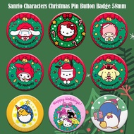 Fictional Characters Christmas Season Pin Button 58mm