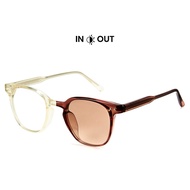 Cyxus Photochromic Blue Light Blocking Glasses Round Frame Korean Acetate Material 8231