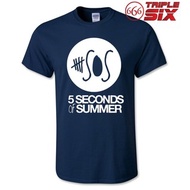 T-Shirt / T-Shirt - 5 seconds of summer 5SOS - NAVY