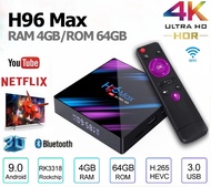 กล่อง Android H96Max (64GB ROM ) แรม 4GB / 64GB WiFi 2.4 / Bluetooth4.0 Android 9.0 TV Box