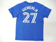 美國職棒大聯盟 MLB 多倫多藍鳥 Vladimir Guerrero #27 背號T恤(6960927-550)