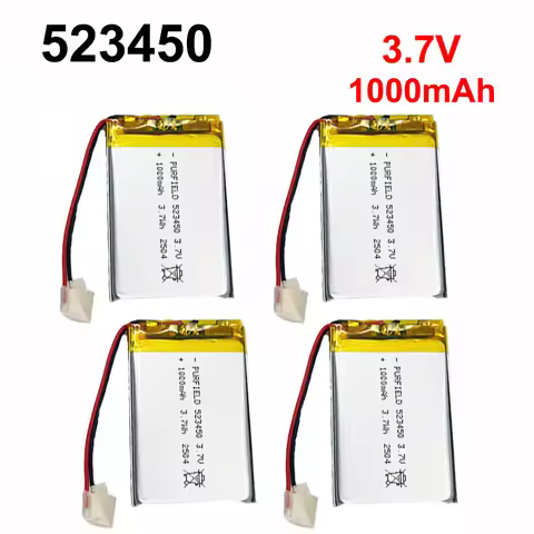 3.7V 1000mAh 523450 1000mAh polymer lithium rechargeable battery GPS smartphone DVD MP5 mini speaker