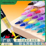 60/72 Colors Acrylic Marker Pen for Rock Painting, Brush Tip Paint Markers, Art Supplies Fabric Fabr
