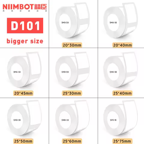 Niimbot D101 Label Paper White Label Sticker Self-adhesive Label Printer Niimbot Labeling Machine D1