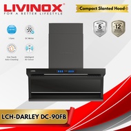 Livinox Compact Slanted Kitchen Hood with DC Motor 2100m³/h Suction Power LCH-DARLEY DC-90BL