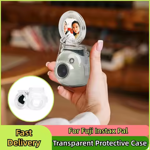 For Fuji Camera Instax Pal Crystal Case Anti-Scratch Anti-Fall Pal Set With Self-Shooting Mirror Tra