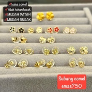 Subang paku COMEL emas750 tulen
