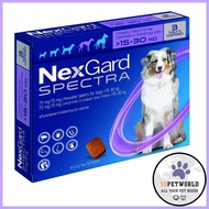 Nexgard Spectra for Large Dogs 15.1 to 30 Kg (Purple) 3 Chews