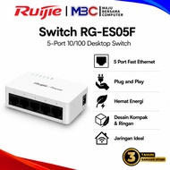 Ruijie RG-ES05F Switch Hub 5 Port 10/100Mbps - Switch Hub Desktop LAN Internet Ethernet rj45 network
