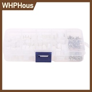 WHPHous 230ชิ้น/กล่อง XH 2.54 2P 3P 4P 5PIN 2.54mm PITCH TERMINAL KIT JST CONNECTOR