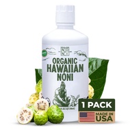 1-Pack Plastic Bottle 32oz - 100% Pure Hawaiian Organic Noni Juice - All-Natural Unsweetened Fresh F