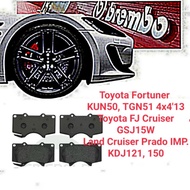 BREMBO Toyota Fortuner KUN50, TGN51 4x4'13, FJ Cruiser GSJ15W, Land Cruiser Prado IMP. KDJ121, 150 F