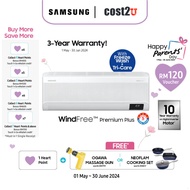Samsung 1.5HP WindFree Premium Plus Inverter Air Conditioner | AR1-3BYEAAWK Air Cond Daikin Murah 冷氣機