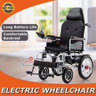 High Back Electric Wheelchair Kerusi Roda Elektrik Foldable Backrest High Back kerusi roda elektrik