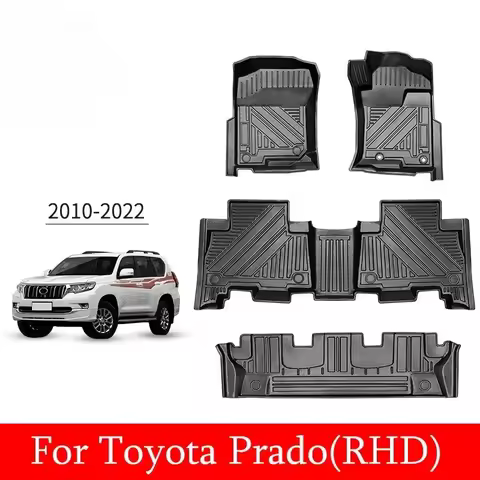Custom Fit For Toyota Prado LC150 2010-2022 Interior Accessories Car Floor Mat Waterproof TPE ECO Ru
