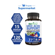 Biofinest Uric Acid Support Gout Cleanse Supplement ,Celery Seed Tart Cherry Chanca (120s)