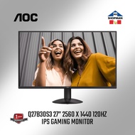 AOC Q27B30S3 27′′ 2560 x 1440 QHD 120Hz 1ms IPS Gaming Monitor