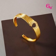 Retro Heavy-duty Design Style Classic Minimalist U-shaped Hoof-shaped Design Bracelet To the lady