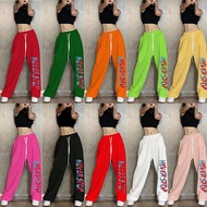 Women's Hip Hop Pants Multicolor High Waist Casual Leggings Hiphop Hip Hop Letter Wide Leg Pants Dan