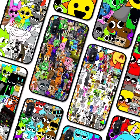Game Sprunki Phone Case For Redmi 5 6 7 8 9 10 Plus Pro 6 7 8 9 A GO K20 K30 K40 Pro Plus F3 Fundas