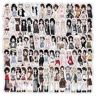 96PCS Lovely Y2K Pixel Style Girls Wear Outfit Stickers For Kids Decorated Hand Account Waterproof S