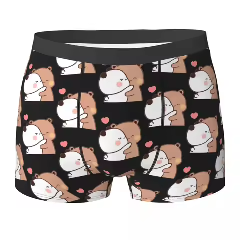 Bubu Dudu Underwear Hug Soft Panties Customs Boxer Brief 3D Pouch Men Oversize Trunk