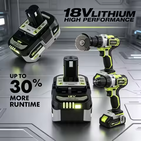 100% Genuine RYOBI ONE+ 18V 4.0Ah/ 6.0Ah / 8.0Ah high power lithium battery, compatible with P108 RB