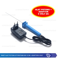 Adapter 6 VOLT + Styrofoam Cutting Tool Package GB 15 cm