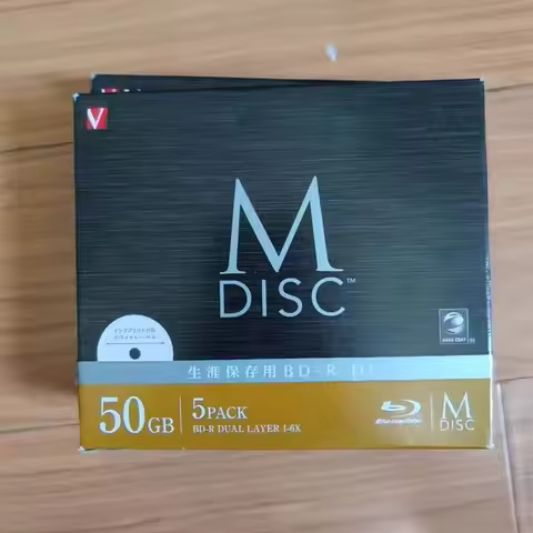 5Pcs Vb MDisc M-Disc Blu Ray BDR DL BD-R Dual Layer Mdsik 50GB 1-6X