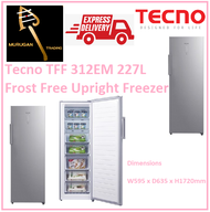 Tecno TFF 312EM 227L Frost Free Upright Freezer / FREE EXPRESS DELIVERY