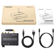PROZOR 192KHz DAC Digital to og Audio Converter with Bluetooth 5.0 Audio Transmitter Receiver with a