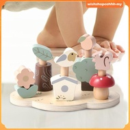 [WishshopeehhhMY] Sorting and Stacking Toys Wooden Baby Toys for 3 4 5 6 Years Old Boys Girls