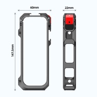 Thỏ lồng Vỏ nhôm bảo vệ cho insta360 X5 đa chức năng khung kim loại Bộ chuyển đổi mở rộng gắn kết v