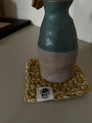 【黃芥末】 大地手織杯墊