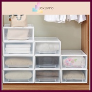 [Joy.Living] 37L/45L Multipurpose Stackable Plastic Wardrobe Storage Organizer Box Transparent Drawe