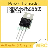 1-5PCS IRGB10B60KD IRGB15B60KD IRGB20B60PD1 IRGB30B60K IRGB14C40L TO220 GB10B60KD GB15B60KD GB20B60P