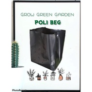 [1 KG] Black Polybag UV Thick Fertigasi Polibag Hitam Nursery Plastik Semaian Benih Seed Poly bag Polibeg Polybeg