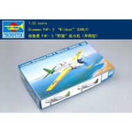 Trumpeter 1/32 Us F4F-3 Wildcat Carrier Fighter Early Navy World War Ii Assembled Model 02255