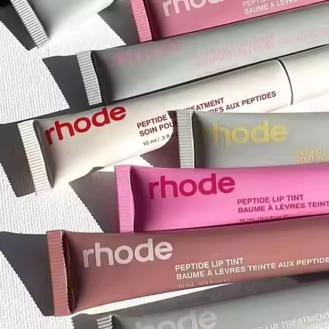 RHODE Hot Makeup Lip Gloss Lip Moisturizer Phone Case For iPhone New Sugar Cookie Ribbon Toast Jelly